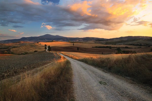 Valleys: Sunset In Tuscany by Matteo Colombo