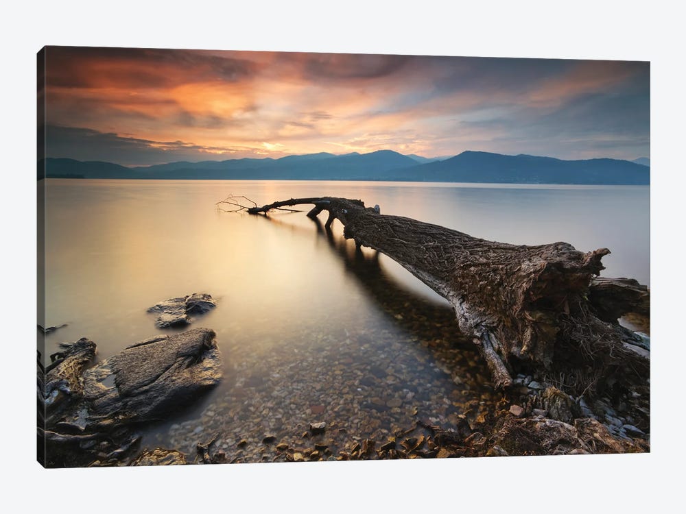 Sunset On Lake Maggiore, Italy by Matteo Colombo 1-piece Canvas Art