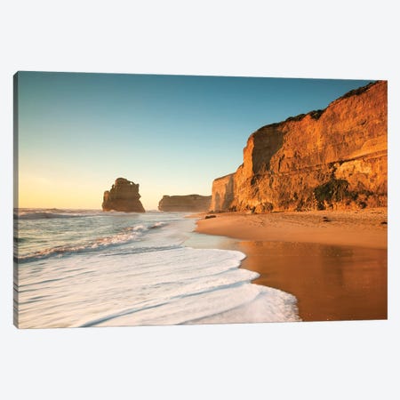 Sunset At The Great Ocean Road Canvas Print #TEO937} by Matteo Colombo Art Print