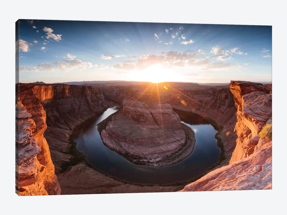 Sunset I, Horseshoe Bend, Glen Canyon National Recreation Area, Arizona, USA by Matteo Colombo 1-piece Canvas Wall Art