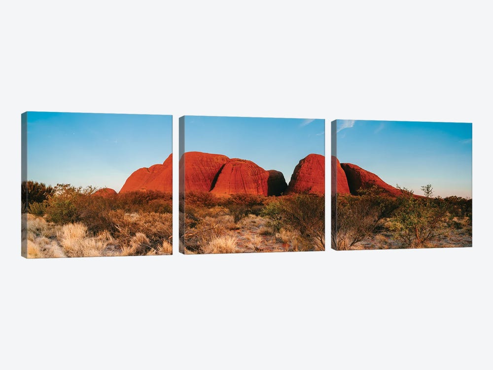 Sunset In The Outback, Australia by Matteo Colombo 3-piece Canvas Print