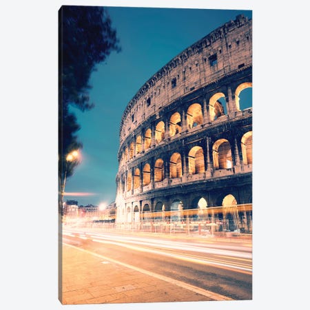 Night At The Colosseum II Canvas Print #TEO942} by Matteo Colombo Art Print
