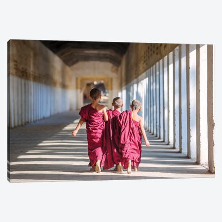 Three Little Monks II Canvas Print #TEO959} by Matteo Colombo Canvas Artwork