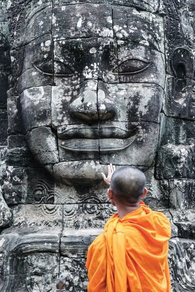 Ancient Ruins: Monk, Angkor Wat I by Matteo Colombo