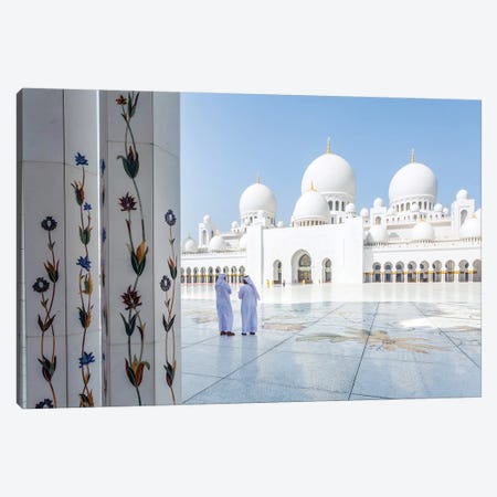 At The Great Mosque, Abu Dhabi Canvas Print #TEO965} by Matteo Colombo Canvas Wall Art