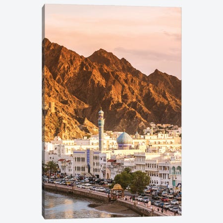 Mutrah At Sunset, Oman Canvas Print #TEO967} by Matteo Colombo Canvas Art