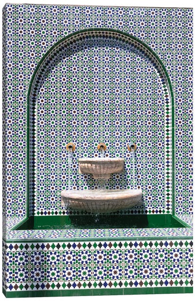 At The Mosque Canvas Art Print - Moroccan Patterns