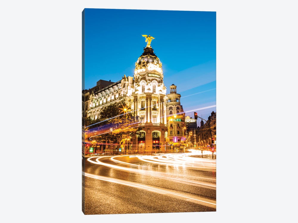 Night In Madrid I by Matteo Colombo 1-piece Canvas Art