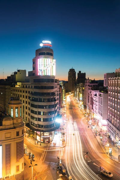 Spain: Night In Madrid II by Matteo Colombo