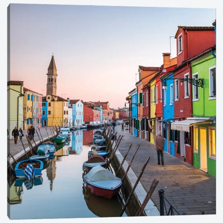 Burano Colors II Canvas Print #TEO985} by Matteo Colombo Canvas Art