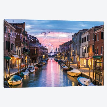 Christmas In Venice Canvas Print #TEO986} by Matteo Colombo Canvas Artwork