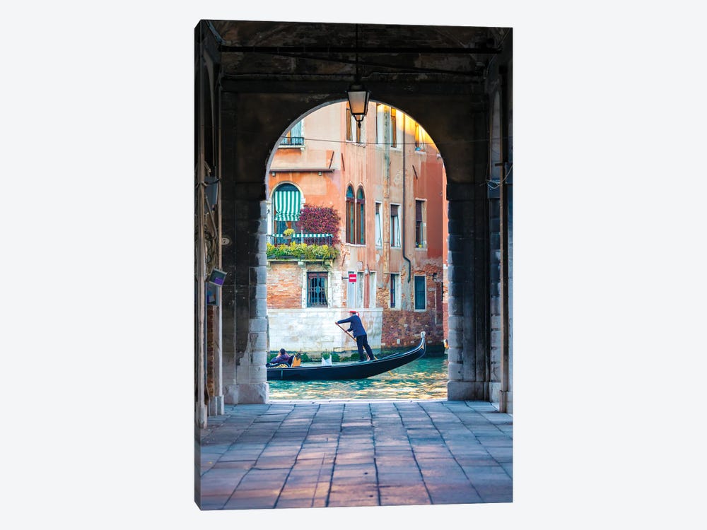 The Gondolier, Venice by Matteo Colombo 1-piece Canvas Art Print