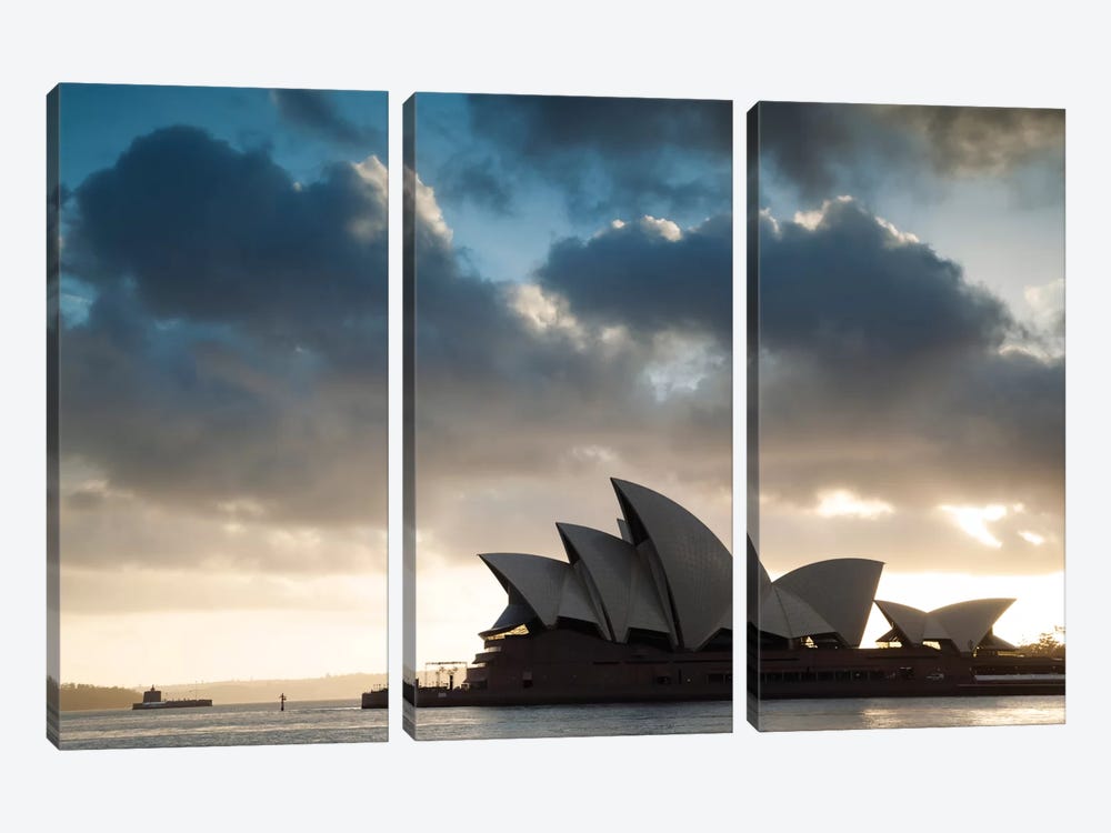 Sydney Opera House At Sunrise, Sydney, New South Wales, Australia by Matteo Colombo 3-piece Art Print