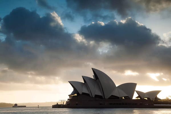 Famous Buildings & Towers: Sydney Opera House At Sunrise, Sydney, New South Wales, Australia by Matteo Colombo