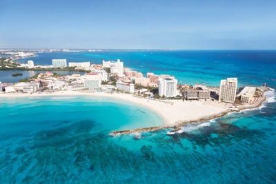 Cancun From The Air I by Matteo Colombo canvas print