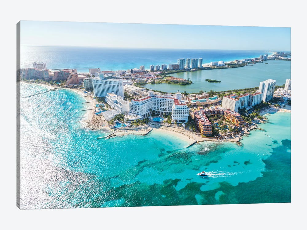 Cancun From The Air II by Matteo Colombo 1-piece Canvas Art Print