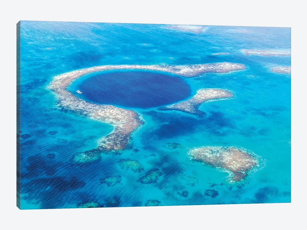 The Blue Hole, Belize by Matteo Colombo 1-piece Canvas Wall Art