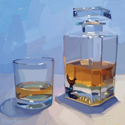 Whiskey Strokes by Teddi Parker acrylic art print