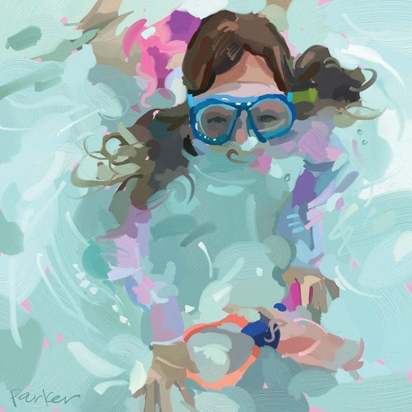 Photorealism: A Girl And Her Mermaid by Teddi Parker
