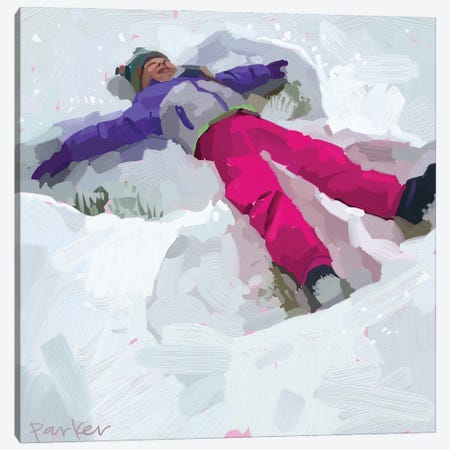 Snow Angel Canvas Print #TEP104} by Teddi Parker Canvas Art Print