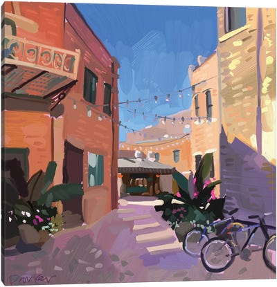 Alley Sun (Fort Collins, Co) Canvas Art Print - Teddi Parker 