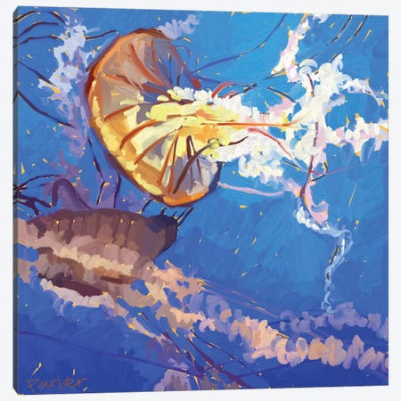 Jellyfish Canvas Print #TEP16} by Teddi Parker Canvas Art Print