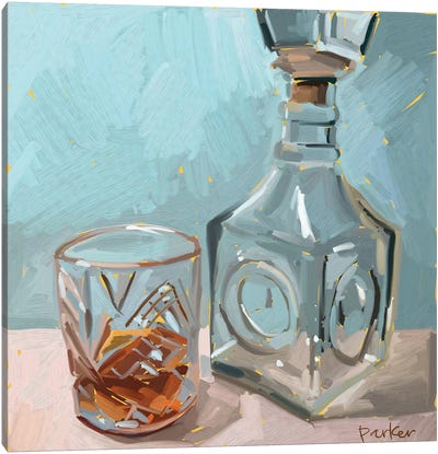 Out Of Whiskey Canvas Art Print - Food & Drink Still Life