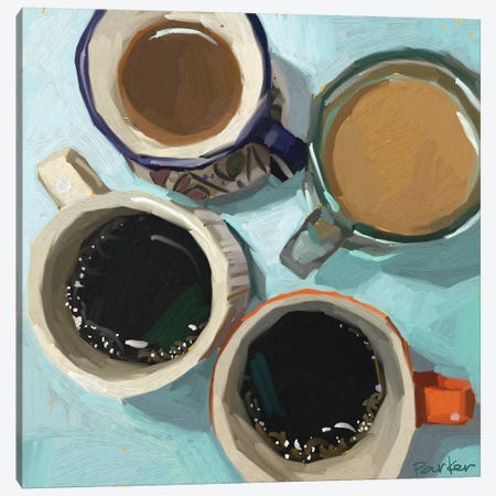 Shades Of Coffee Canvas Print #TEP27} by Teddi Parker Canvas Artwork