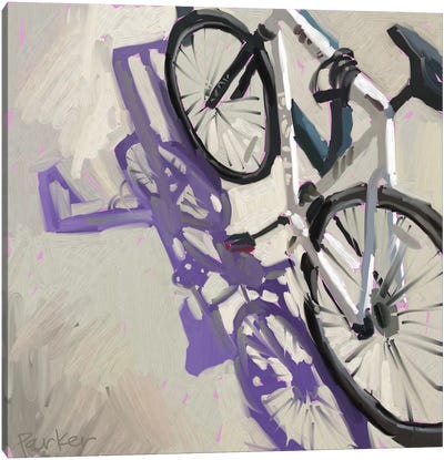 Bike Shadows Canvas Art Print - Teddi Parker 