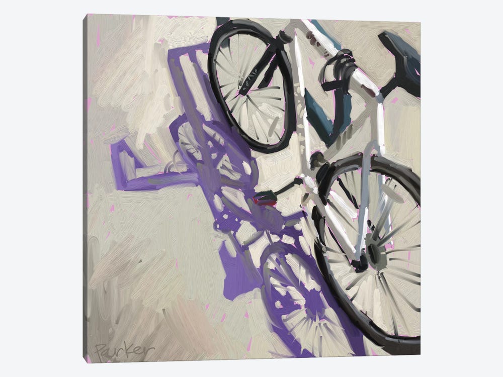 Bike Shadows by Teddi Parker 1-piece Art Print