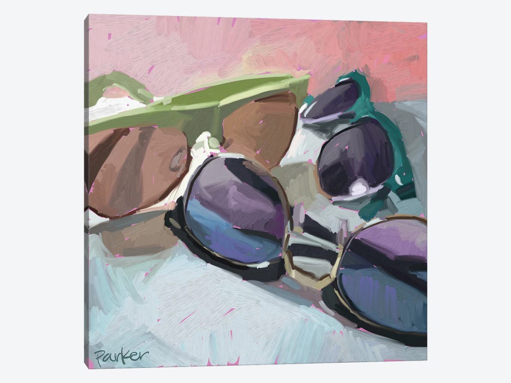 Sunglasses by Teddi Parker 1-piece Canvas Wall Art