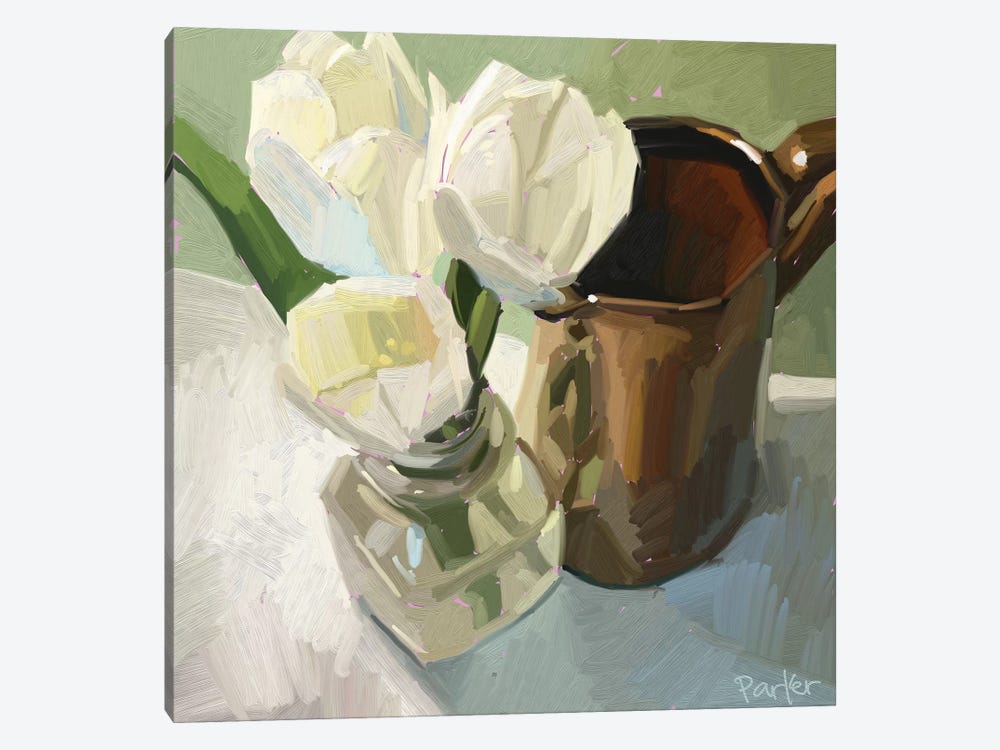 Tulips And Copper by Teddi Parker 1-piece Canvas Art