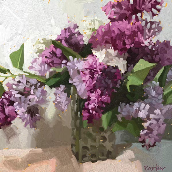 Textured Florals: Alley Lilacs by Teddi Parker