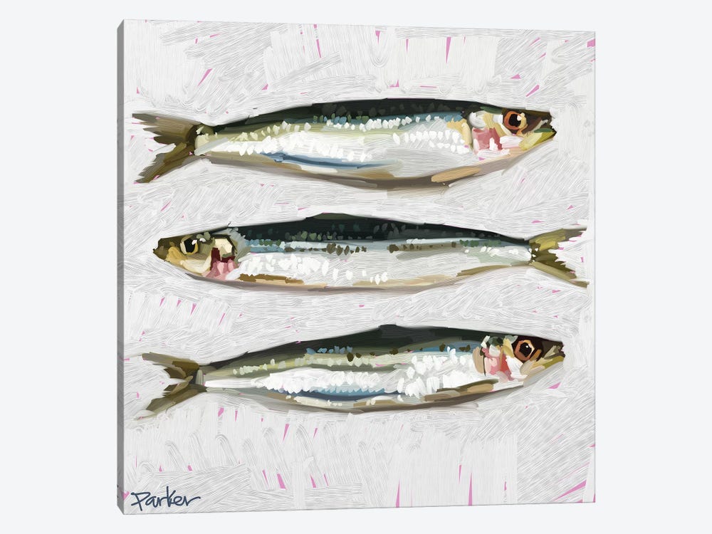 Sardines by Teddi Parker 1-piece Canvas Art Print