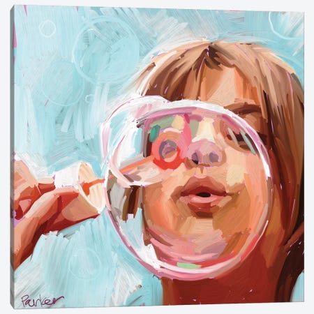 Blowing Bubbles Canvas Print #TEP3} by Teddi Parker Canvas Print