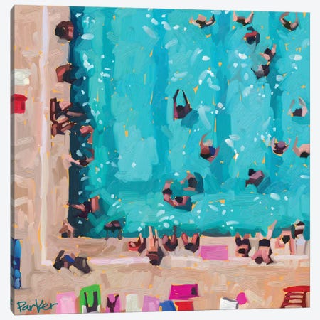 Room In The Pool Canvas Print #TEP40} by Teddi Parker Canvas Art Print