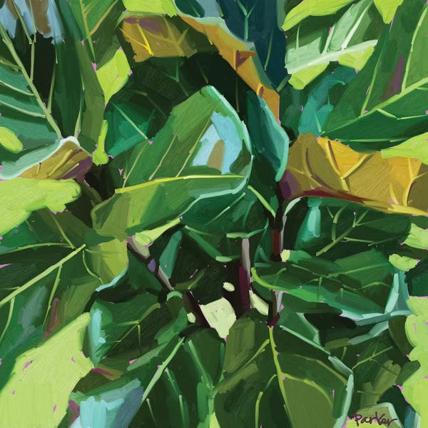 Textured Florals: Fiddle Leaf by Teddi Parker