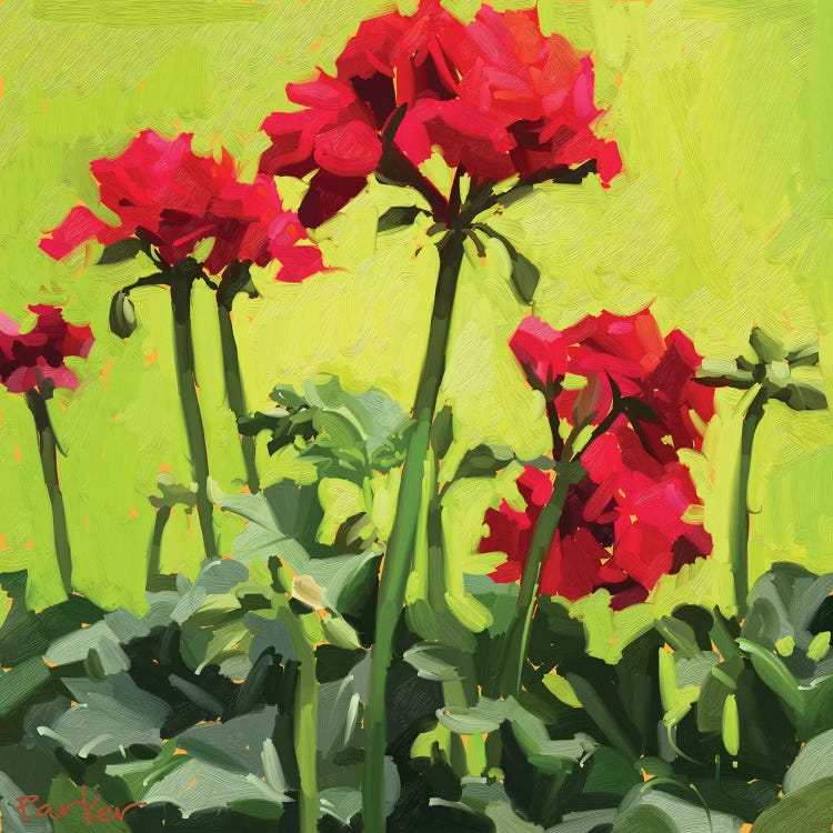 Geranium Love by Teddi Parker wall art