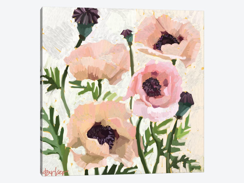 Delicate Poppies by Teddi Parker 1-piece Art Print