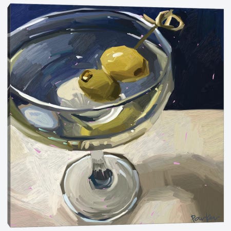Dirty Martini Canvas Print #TEP49} by Teddi Parker Canvas Art Print
