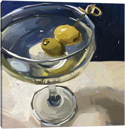 Dirty Martini Canvas Art Print - La Dolce Vita