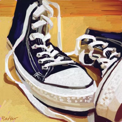 Chucks by Teddi Parker canvas print