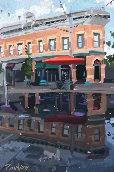 Downtown Fort Collins by Teddi Parker metal wall art