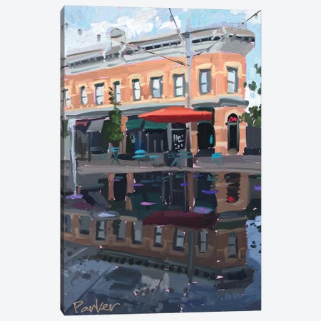 Downtown Fort Collins Canvas Print #TEP50} by Teddi Parker Canvas Art