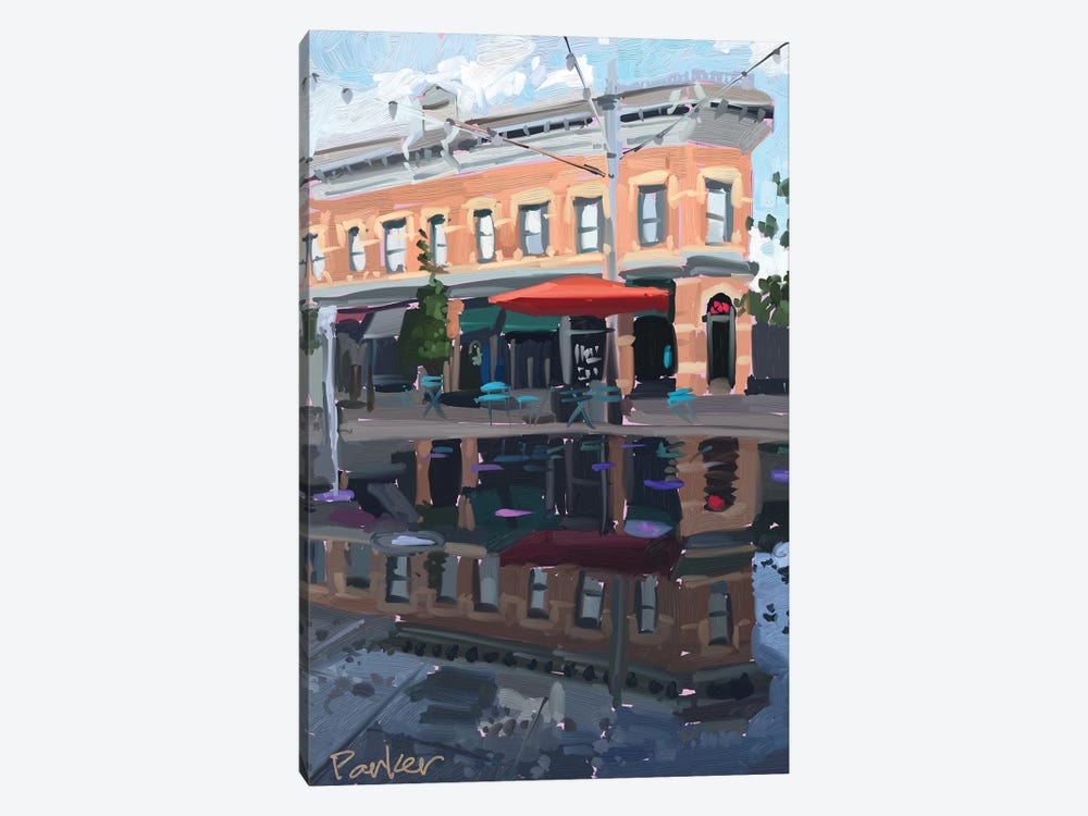 Downtown Fort Collins by Teddi Parker 1-piece Canvas Artwork