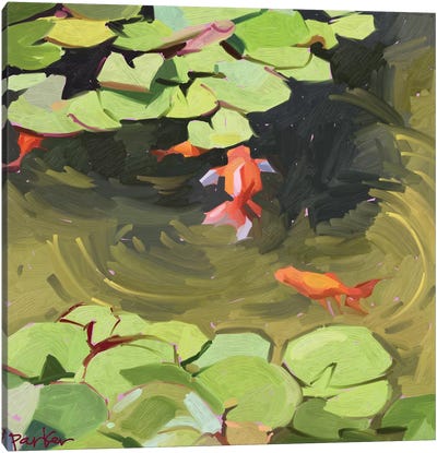 Wild Goldfish Canvas Art Print - Teddi Parker 
