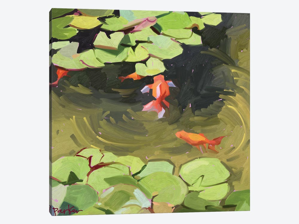 Wild Goldfish by Teddi Parker 1-piece Canvas Art Print