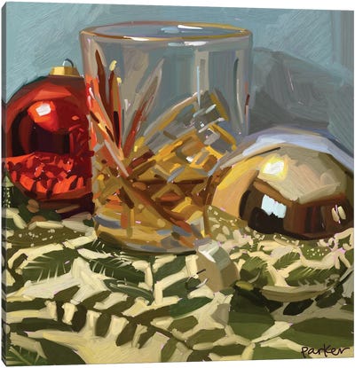 Drink Between Friends Canvas Art Print - Holiday Eats & Treats
