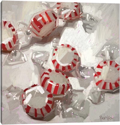 Peppermint Party Canvas Art Print - Candy Art