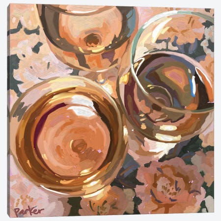 Rosé All Day Canvas Print #TEP80} by Teddi Parker Art Print
